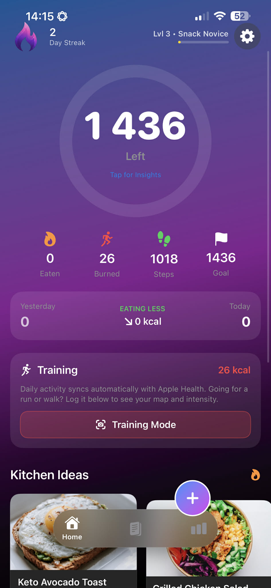 CalDef App Screenshot